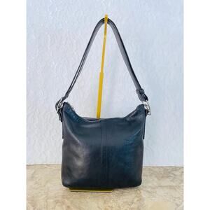 Vintage COACH 9326 black Legacy Slim Duffle Shoulder Bag Purse/crossbody